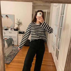 Striped cotton t shirt